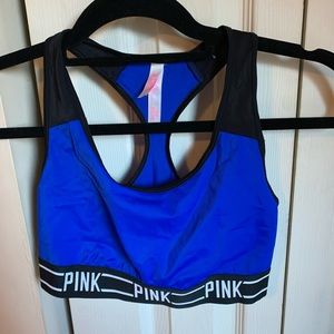 Victoria’s Secret PINK Blue Racerback Sports Bra S